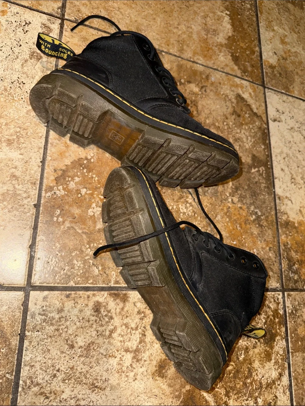 Men's Black Canvas Lace-Up Dr. Martens